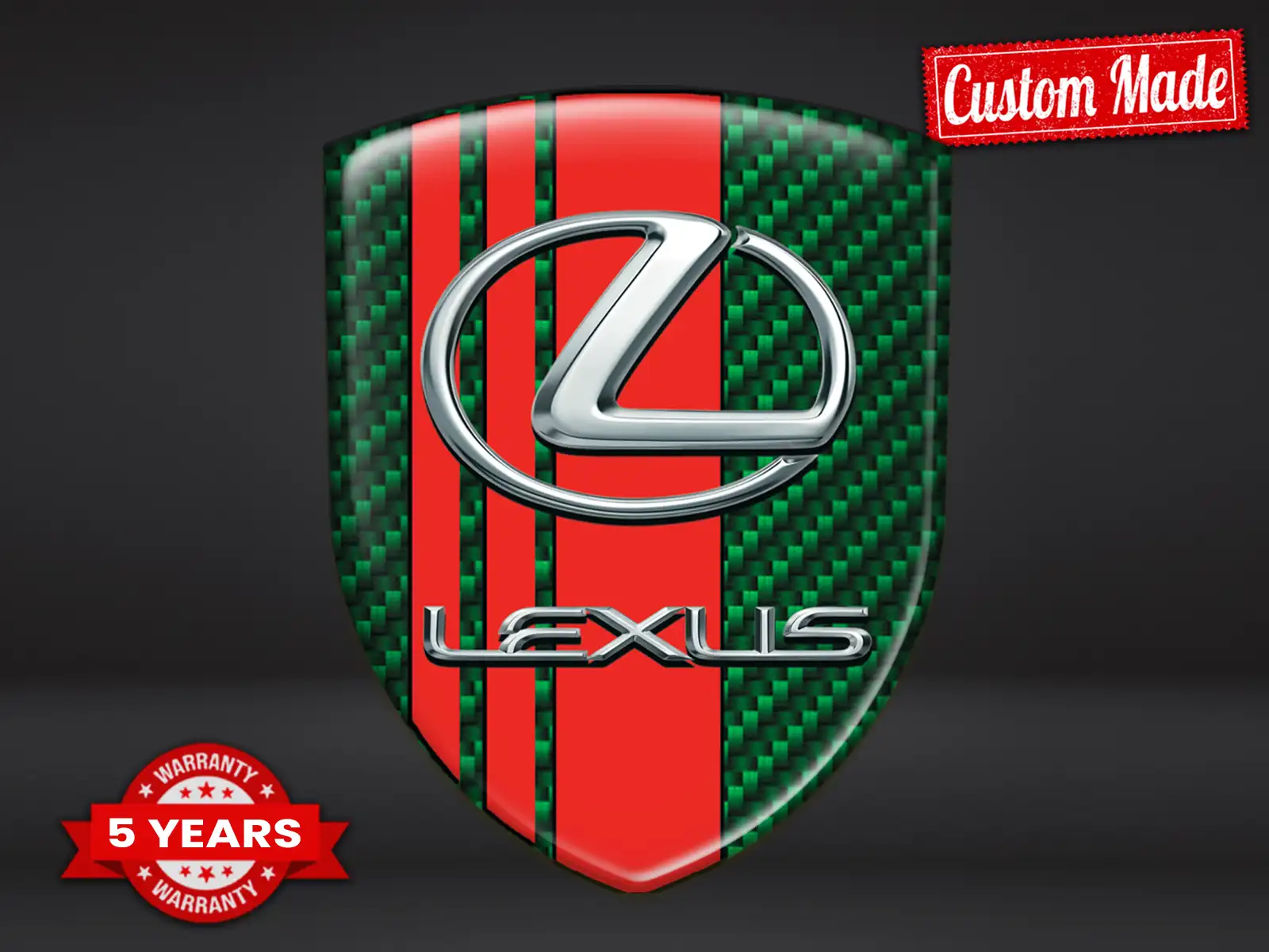 Lexus Etiqueta Impermeable Resistente Deporte Personalizable